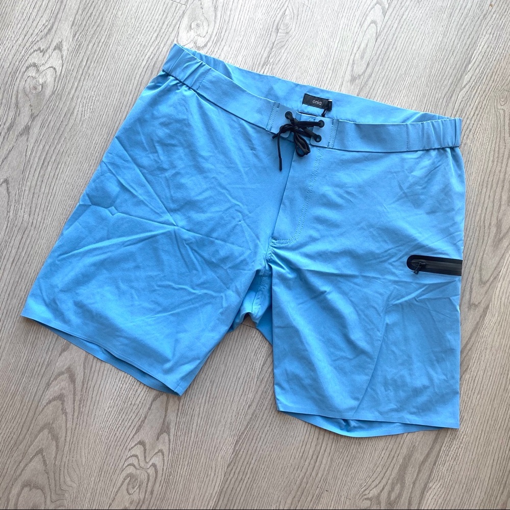 Onia Ethan 9 inch Swim Trunks Denim Blue